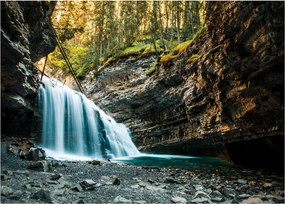 Tablou cu cascada de pădure (70x50 cm)