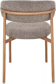 Scaun tapițat Elton II 256 cappuccino / stejar