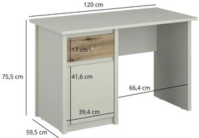 Masă PC Kodro (cașmir + stejar evoke). 1116944