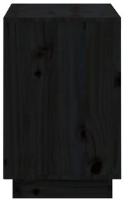 Pantofar, negru, 110x34x52 cm, lemn masiv de pin 1, Negru