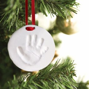 Kit amprenta mulaj manuta sau piciorus bebe pentru ornament bradut - Pearhead