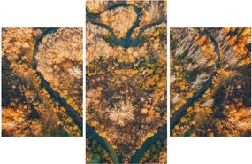 Tablou - Râu în formă de inimă (90x60 cm)