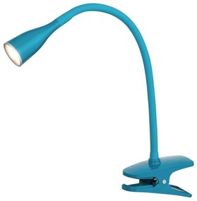 Veioza/Lampa LED cu clips/clema de birou Jeff albastra
