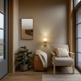 Lampă de perete Brilagi NUBILA WOOD 1xE27/25W/230V stejar/maro