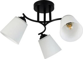 Plafonieră PAFOS, 3xE27, 15W, 230V, negru