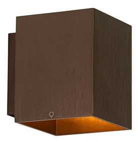 Aplică modernă din bronz închis pătrată - Sola