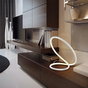 Lampa de masa LED design ultra-modern INFINITO alb