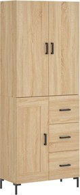 vidaXL Dulap înalt, stejar sonoma, 69,5x34x180 cm, lemn compozit