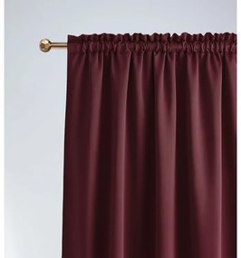 Draperie opacă burgundy cu rejansă 140 x 250 cm