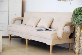 Canapea Clara 200x78x62 cm Rabatabila Stofa Turcoaz