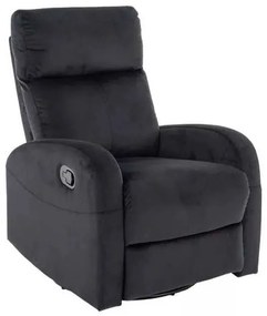 Scaun reclinabil Olimp Velvet, negru