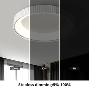 Brilagi - Lampă de tavan LED reglabilă FALCON MODERN LED/54W/230V 60 cm albă + telecomandă