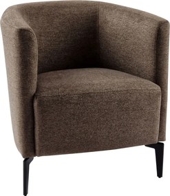 Fotoliu de design, maro / negru, KAPY
