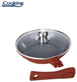 Tigaie Aluminiu Turnat + Capac 24x4.8 Cm, Calabria, Cooking By Heinner HR-JLG-24T