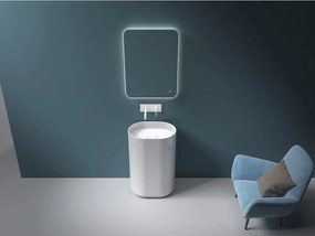 Lavoar freestanding din compozit Rune Frigg 55 cm