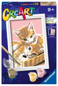 CREART PICTURA PE NUMERE PENTRU COPII PISICUTE DRAGALASE - RAVENSBURGER (RVSPBN20205)