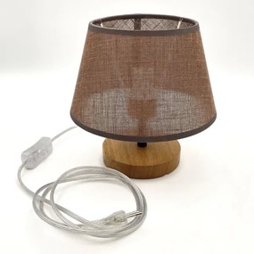 Lampă de masă Brilagi ANTHONY 1xE14/40W/230V stejar/maro