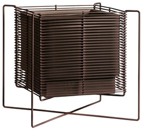Ghiveci quadrat cu auto-irrigare, scund, ZEN, mai multe variante- Hobby Flower Culoare: oțel corten