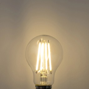 Set de 5 becuri LED E27 A60 transparente 2,2W 470 lm 3000K