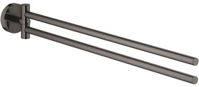 Grohe Essentials Suport prosop baie tip bara cu brate mobile, antracit (hard graphite)