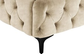 Pat elegant tapitat cu catifea Modern Barock 180x200cm, sampanie