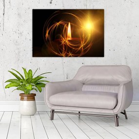 Tablou cu lumânare (90x60 cm)