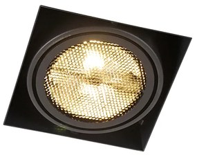 Spot integrat negru GU10 AR111 fără cadru - Oneon Honey