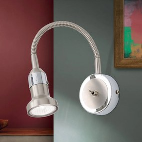 Aplica de perete cu un spot directionabil Seba Str 10-388/1 satin OR