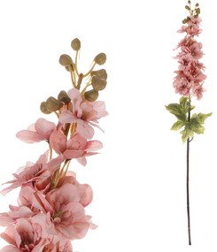 Floare artificială Delphinium roz pal, 87 x 13 cm