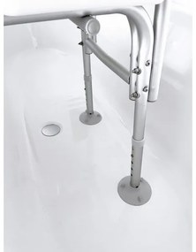 Ridder - Scaun pentru cadă cu mâner, 70 x 63 cm, alb