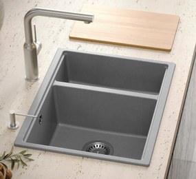 Chiuveta din granit Logan 150 Grey Metallic