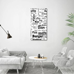 Tablouri tipărite pe pânză Meniu Restaurant