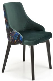 Scaun Endo velvet verde/negru Blu78
