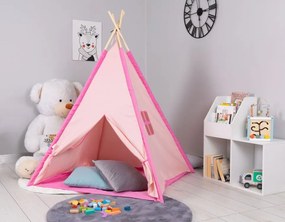 Cort Teepee, casă pentru copii roz 120 x 120 cm