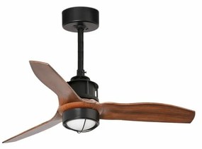 Lustra cu Ventilator si telecomanda JUST FAN XS LED negru/maro