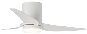 Ventilator de tavan alb 123cm incl. LED Dimmable cu telecomandă - Patty