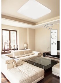 Top Light - Plafonieră LED dimabilă OCEAN H80LED/100W/230V + telecomandă pătrat