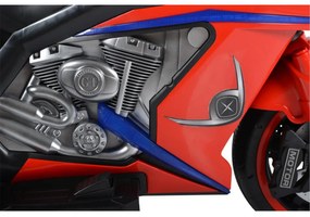 Motocicleta Electrica cu Acumulator Pentru Copii NOVOKIDS™ Legend Premium Motor, 12 Volti, 3-6 ani, max 30 kg, Cu Melodii si Lumini Frontale, 3 Roti,