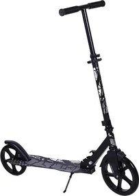 Trotineta copii si adolescenti NOVOKIDS™ Funky Camo PRO, Maxim 100 kg, Functie Super Brake, Diametru roata fata 230 mm, Negru Camuflaj