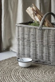 IB Laursen Bol alb de smalt DOG MINI ENAMEL
