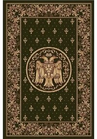 Covor Bisericesc Vultur Bicefal Verde 15032-310 Selectează mărime: 080 X 150