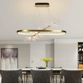 Lustră LED dimabilă pe cablu LED/55W/230V 3000-6500K + telecomandă