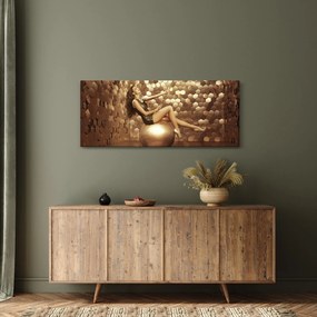 Tablou - Femeia în încăperea de aur (120x50 cm)