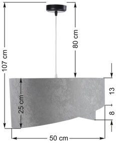 Lustră pe cablu GALAXY 1xE27/60W/230V