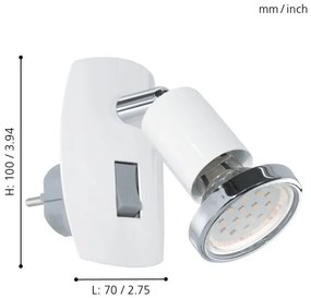 Corp de iluminat LED Eglo 92925 MINI 4 1xGU10-LED/3W/230V