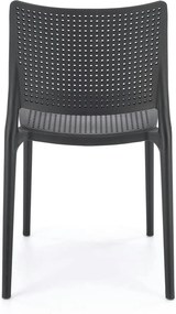 Scaun K514, negru, polipropilena, 42x55x79 cm