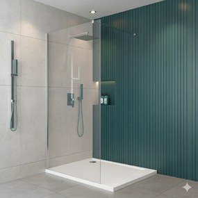 Paravan de dus tip Walk-in crom Rune Syn 120x200 cm