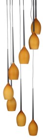 Lustra moderna Izza 8 Amber