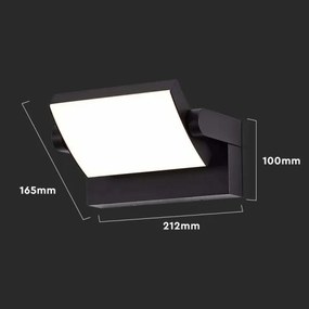 Aplică LED de exterior LED/17W/230V 4000K IP65 neagră