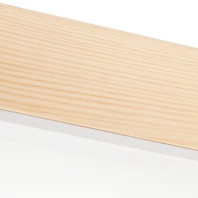 Plafonieră NATURAL SQUARE 4xE27/15W/230V 39x39 cm pin/alb